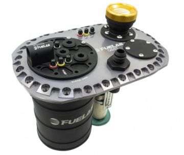 Picture of Fuelab Quick Service Surge Tank w-No Lift Pump & Single 500LPH Brushless Pump w-Controller -Titanium