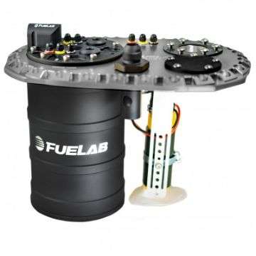 Picture of Fuelab Quick Service Surge Tank w-No Lift Pump & Twin Screw 500LPH Brushless Pump - Titanium