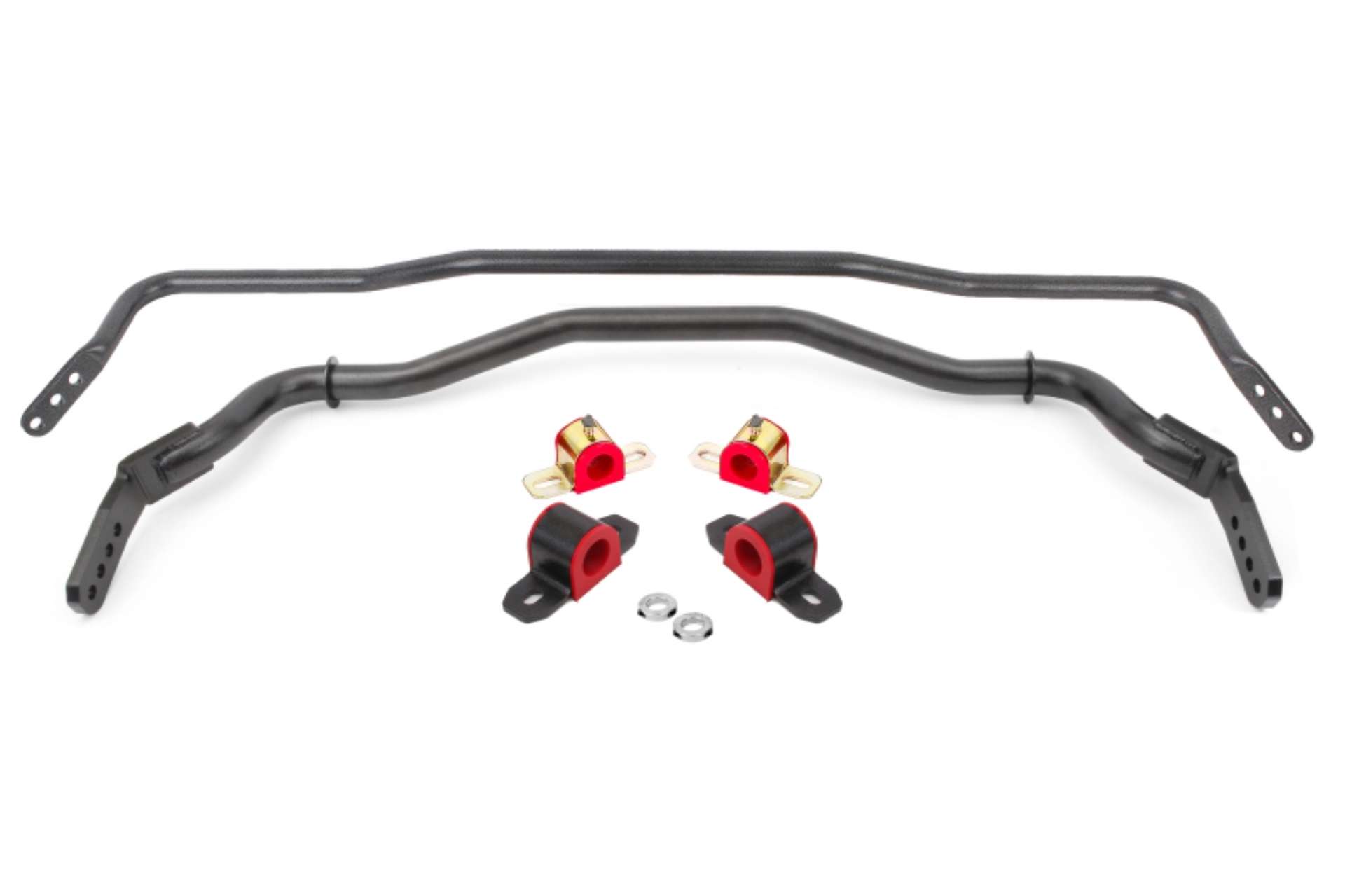 Picture of BMR 15-22 S550 Mustang Sway Bar Kit with Bushings  Front and Rear Black Hammertone