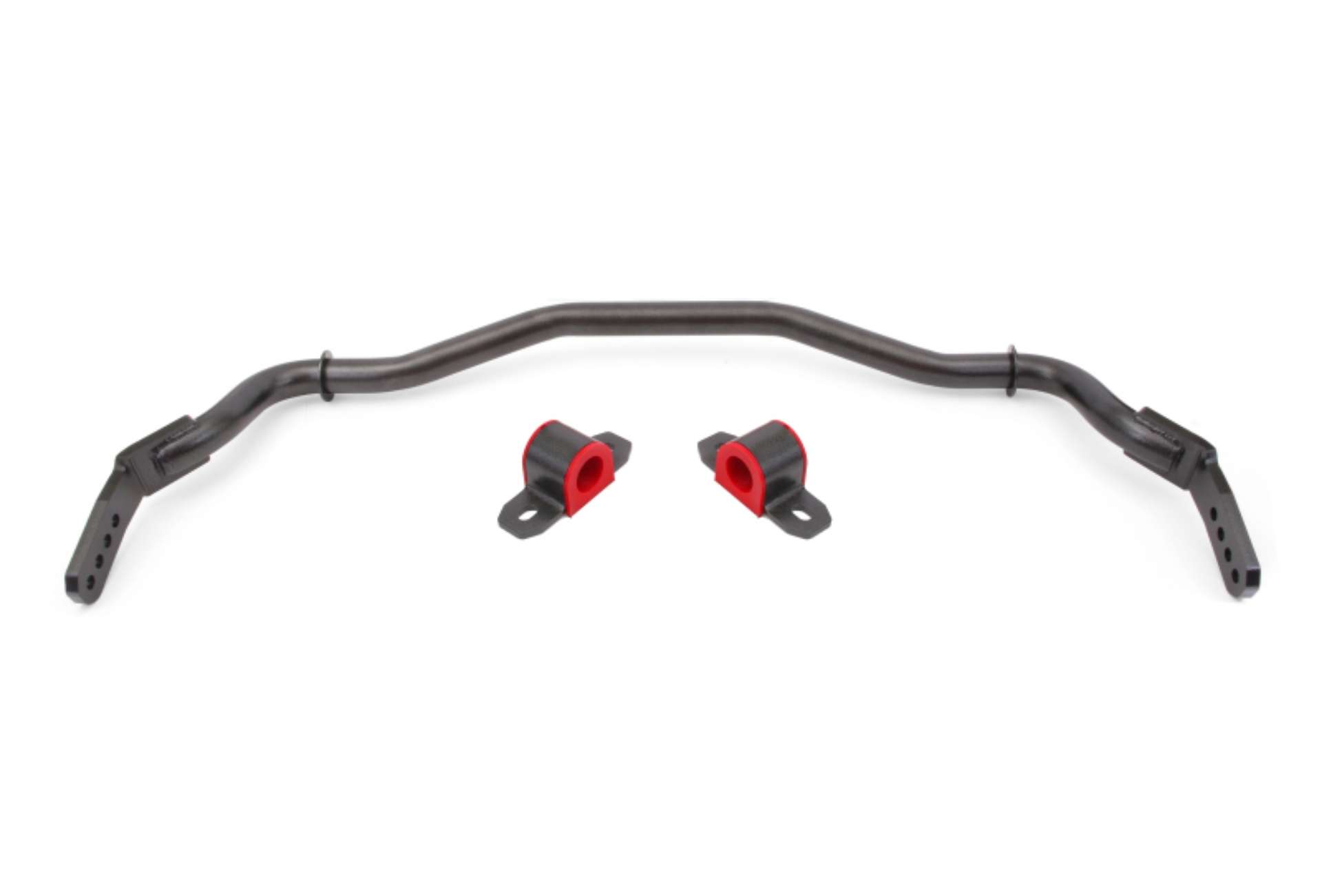 Picture of BMR 15-22 S550 Mustang Sway Bar Kit Front Hollow 38mm 3-Hole Adjustable Black Hammertone