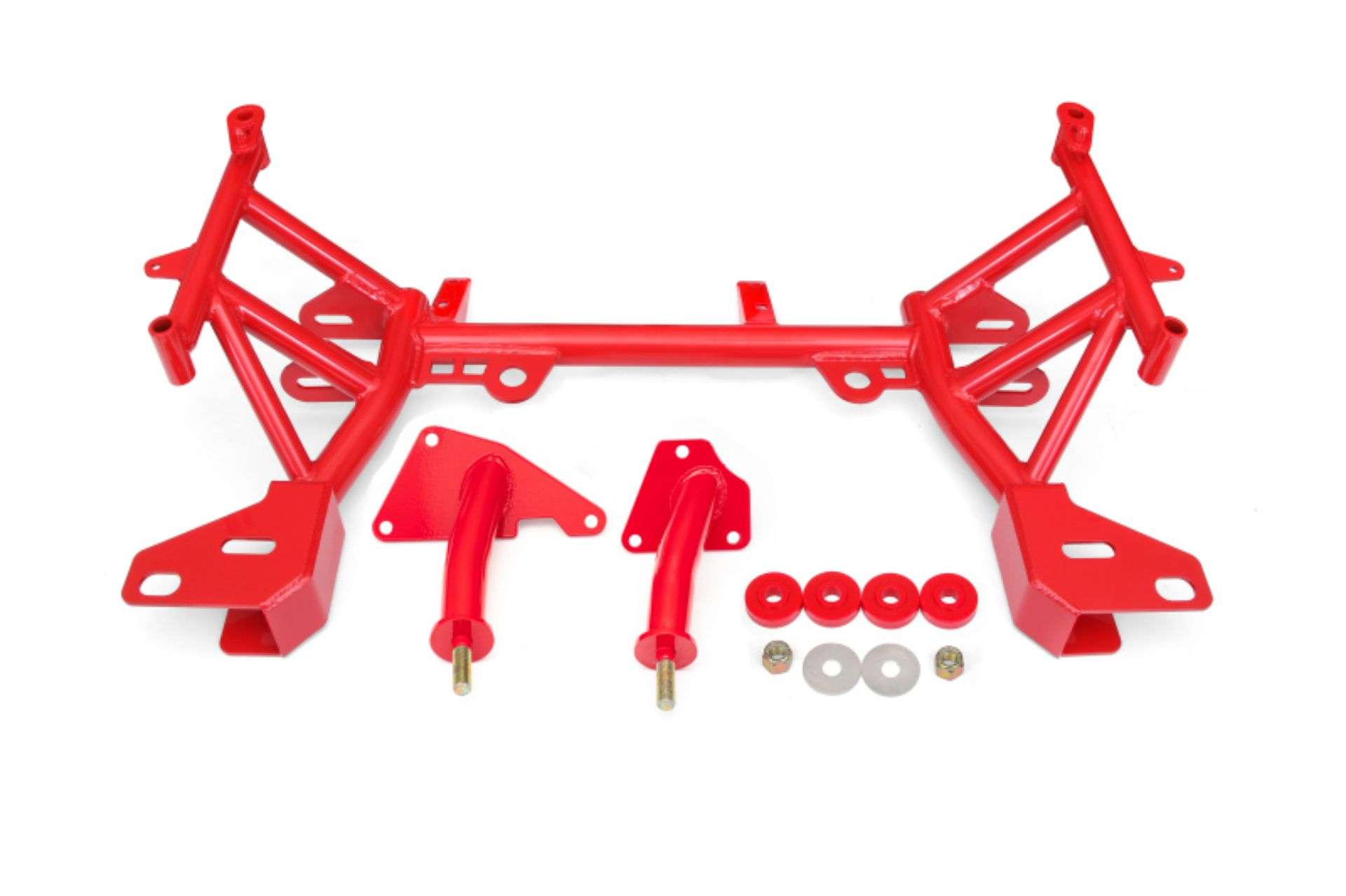 Picture of BMR 93-02 4th Gen F-Body K-Member LT1 Motor Mounts Pinto Rack Mounts Red