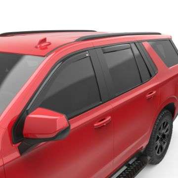 Picture of EGR 21-23 Chevrolet Tahoe In-Channel Window Visors Front-Rear Set Dark Smoke