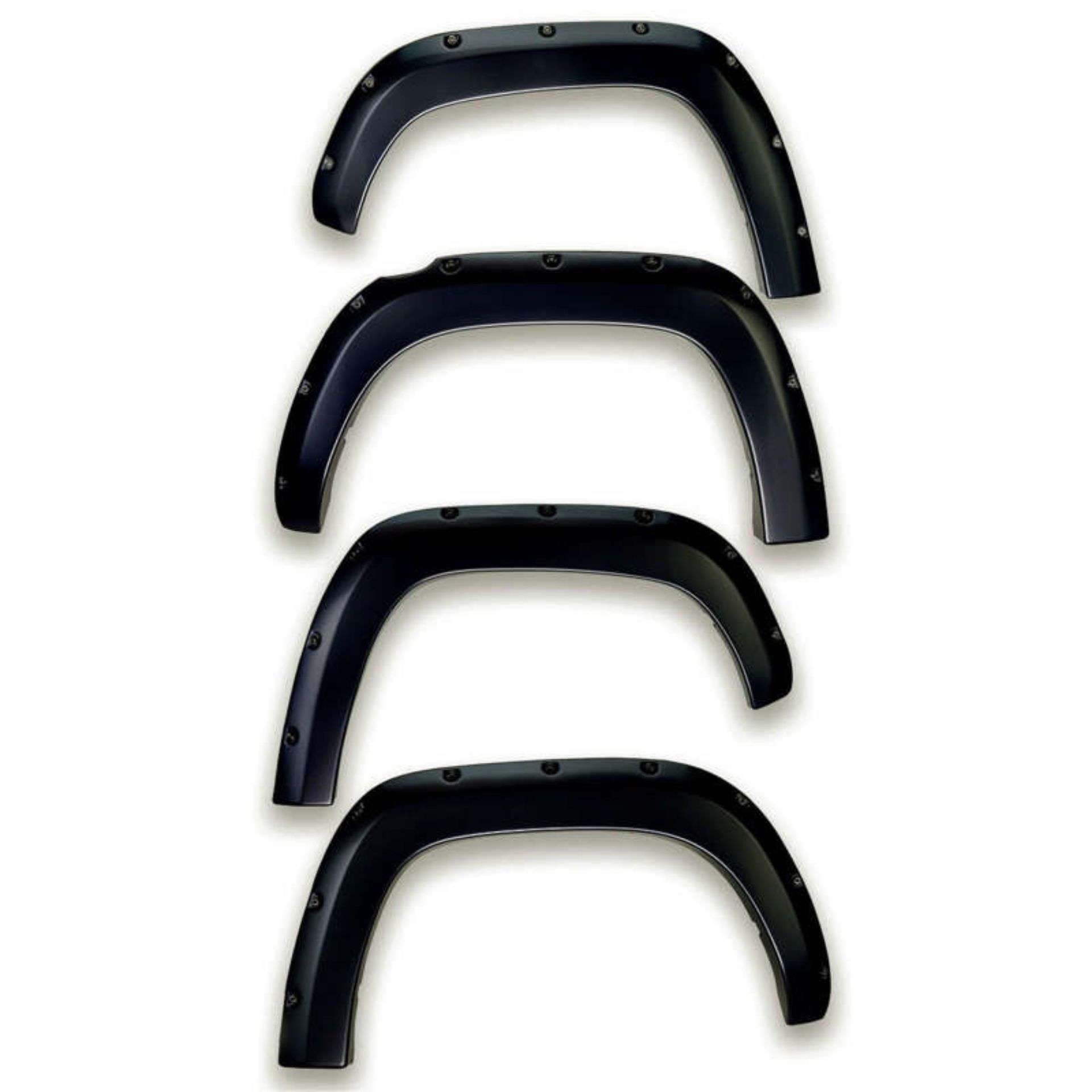 Picture of EGR 19-22 Chevrolet Silverado 1500 Traditional Bolt-On Look Fender Flares Black Set Of 4