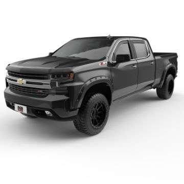 Picture of EGR 19-22 Chevrolet Silverado 1500 Traditional Bolt-On Look Fender Flares Black Set Of 4