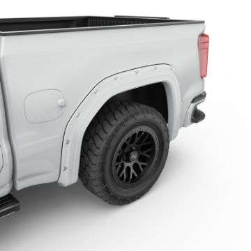 Picture of EGR 19-23 Gmc Sierra 1500 Summit Traditional Bolt-On Look Fender Flares White Set Of 4