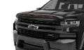 Picture of AVS 19-23 Chevrolet Silverado 1500 (Excl. 22-23 ZR2/TB) Aeroskin LightShield Pro Color-Match - Blk