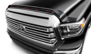 Picture of AVS 19-21 Toyota Tundra Aeroskin LightShield Pro Color-Match Hood Protector - Midnight Black Metal