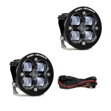 Picture of Baja Designs Squadron R SAE LED Spot Light - Clear - Pair