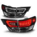 Picture of ANZO 11-13 Jeep Grand Cherokee LED Taillights w- Lightbar Black Housing-Clear Lens 4pcs