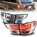 Picture of ANZO 11-13 Jeep Grand Cherokee LED Taillights w- Lightbar Chrome Housing-Clear Lens 4pcs