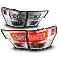 Picture of ANZO 11-13 Jeep Grand Cherokee LED Taillights w- Lightbar Chrome Housing-Clear Lens 4pcs