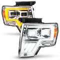 Picture of ANZO 09-14 Ford F-150 Full LED Proj Headlights w-Initiation Feature - Chrome