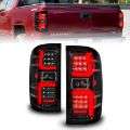 Picture of ANZO 15-19 Chevrolet Silverado 2500 HD-3500 HD LED Taillight w- Sequential Black Housing-Clear Lens