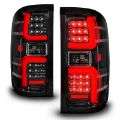 Picture of ANZO 15-19 Chevrolet Silverado 2500 HD-3500 HD LED Taillight w- Sequential Black Housing-Clear Lens