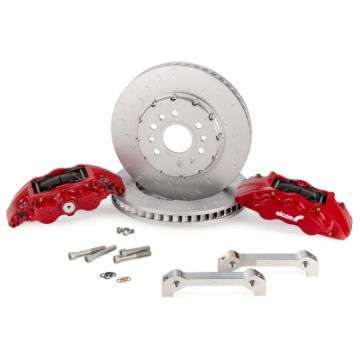 Picture of Alcon 2021+ RAM TRX 376x42mm Rotors 6-Piston Red Calipers Front Brake Upgrade Kit
