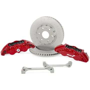 Picture of Alcon 2021+ RAM TRX 376x42mm Rotors 6-Piston Red Calipers Front Brake Upgrade Kit
