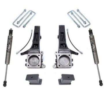 Picture of MaxTrac 05-18 Toyota Tacoma 2WD 6 Lug 4in-2in MaxPro Elite Spindle Lift Kit w-FOX Shocks
