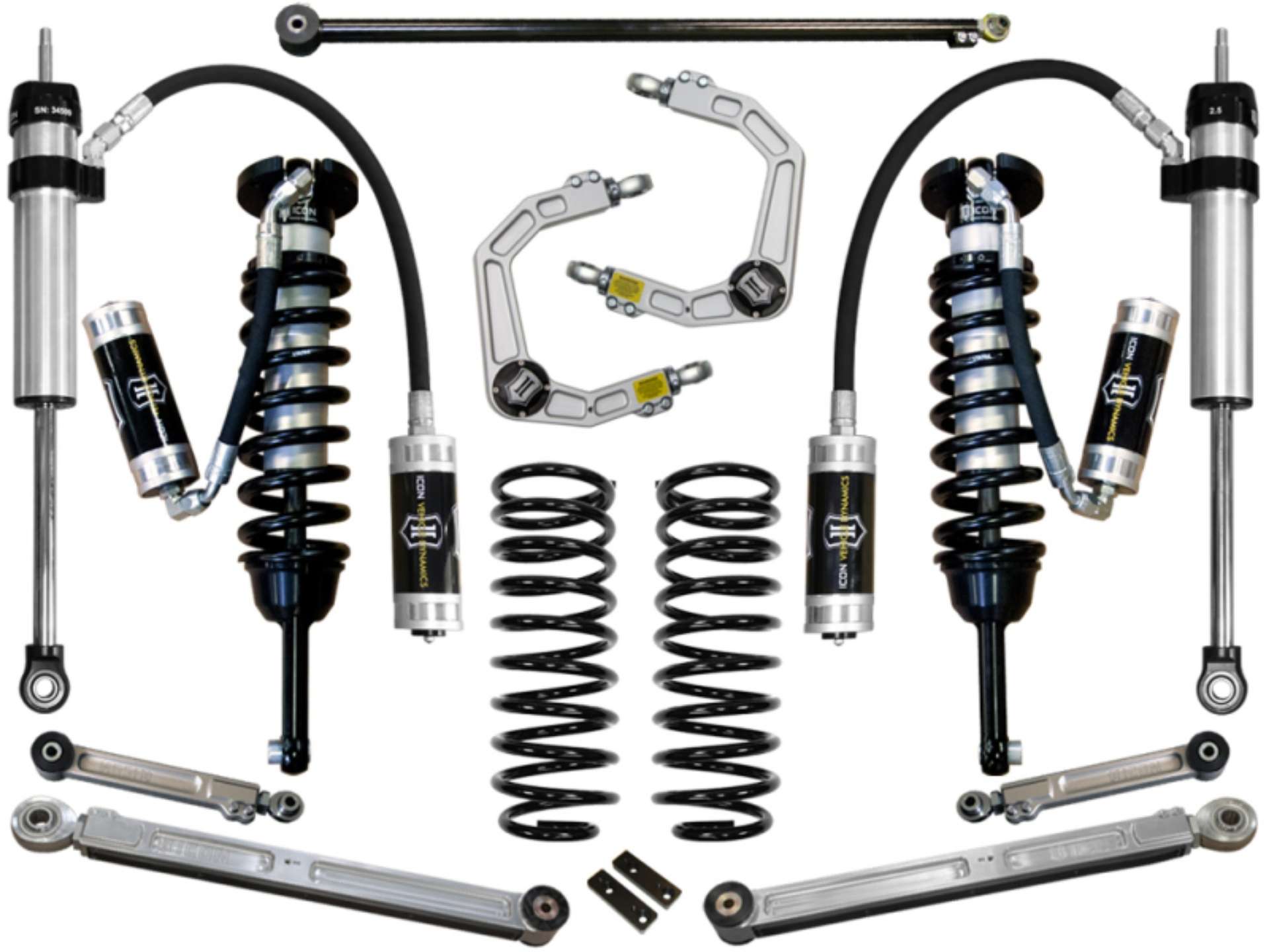 Picture of ICON 2010+ Toyota FJ-4Runner 0-3-5in Stage 6 Suspension System w-Billet Uca