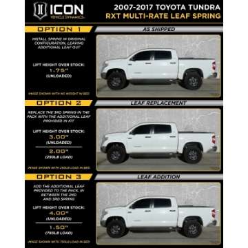 Picture of ICON 2007+ Toyota Tundra 1-63-3in Stage 3 3-0 Suspension System