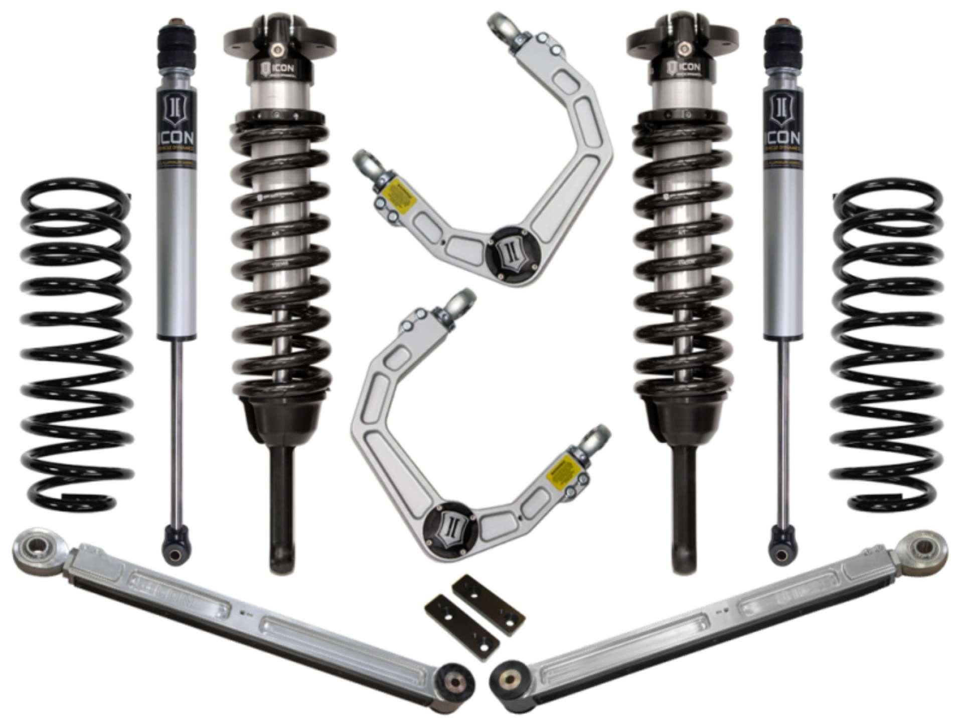 Picture of ICON 2010+ Toyota FJ-4Runner 0-3-5in Stage 3 Suspension System w-Billet Uca