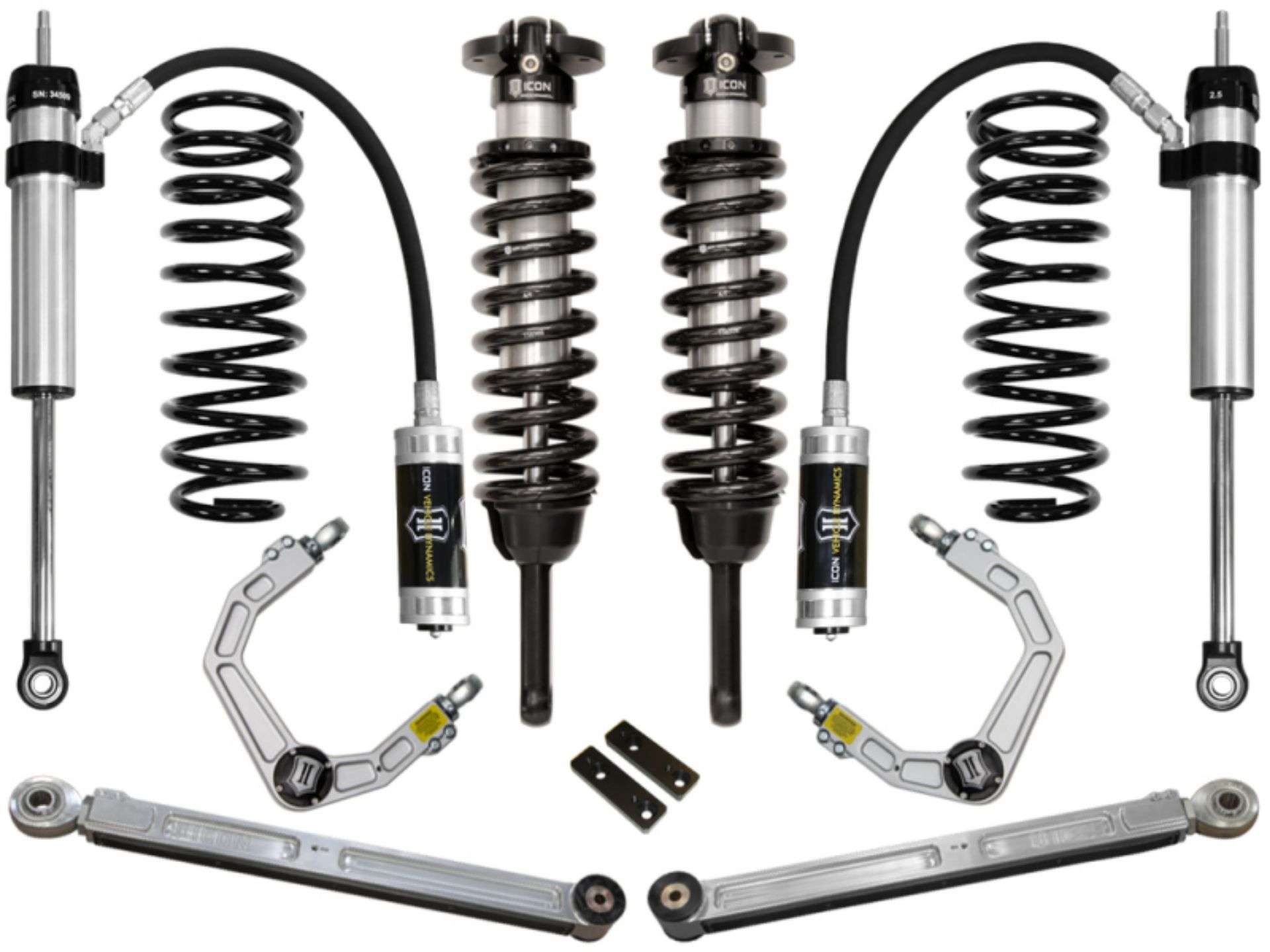 Picture of ICON 2010+ Toyota FJ-4Runner 0-3-5in Stage 4 Suspension System w-Billet Uca