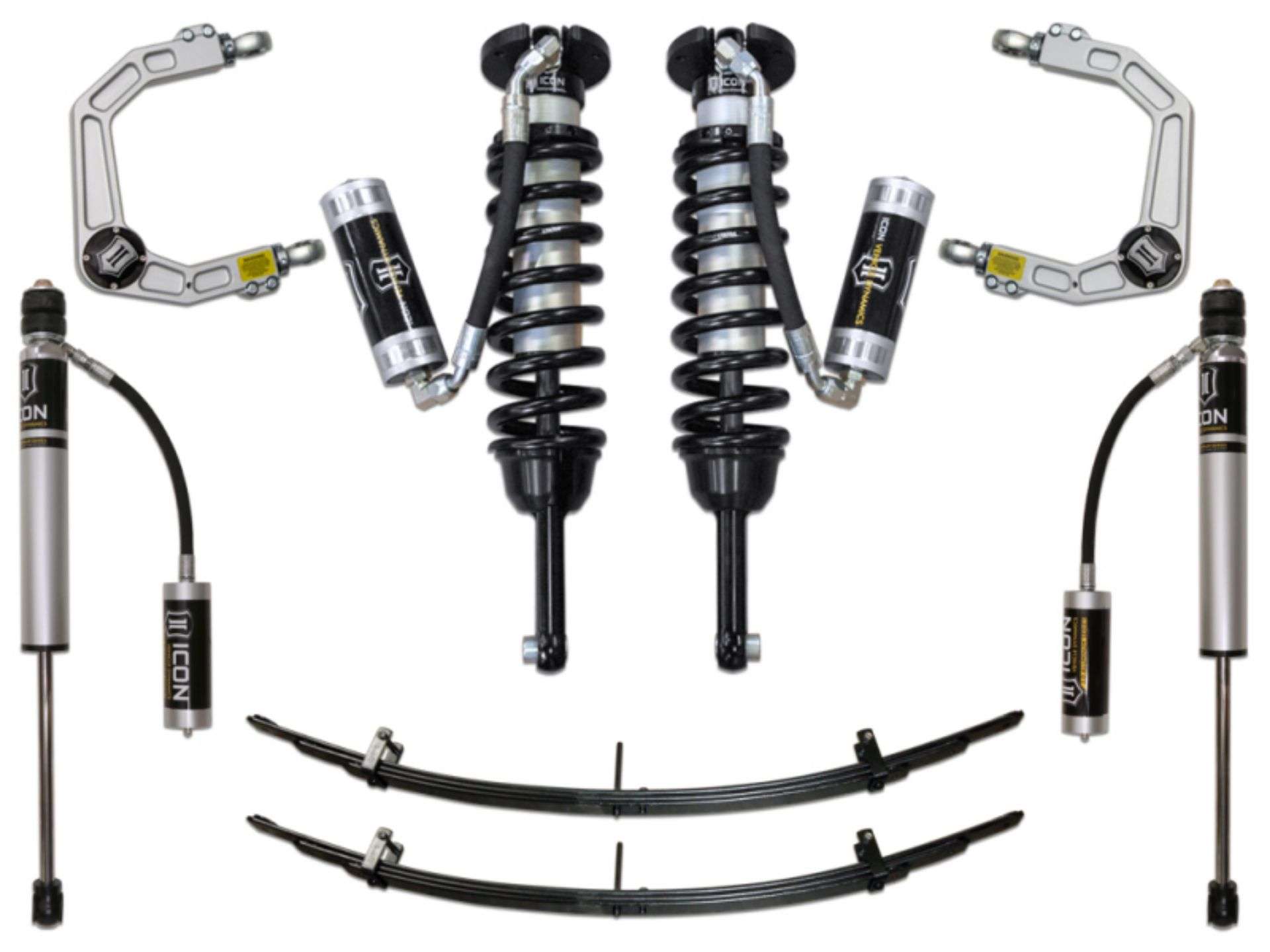 Picture of ICON 05-15 Toyota Tacoma 0-3-5in-2016+ Toyota Tacoma 0-2-75in Stg 4 Suspension System w-Billet Uca