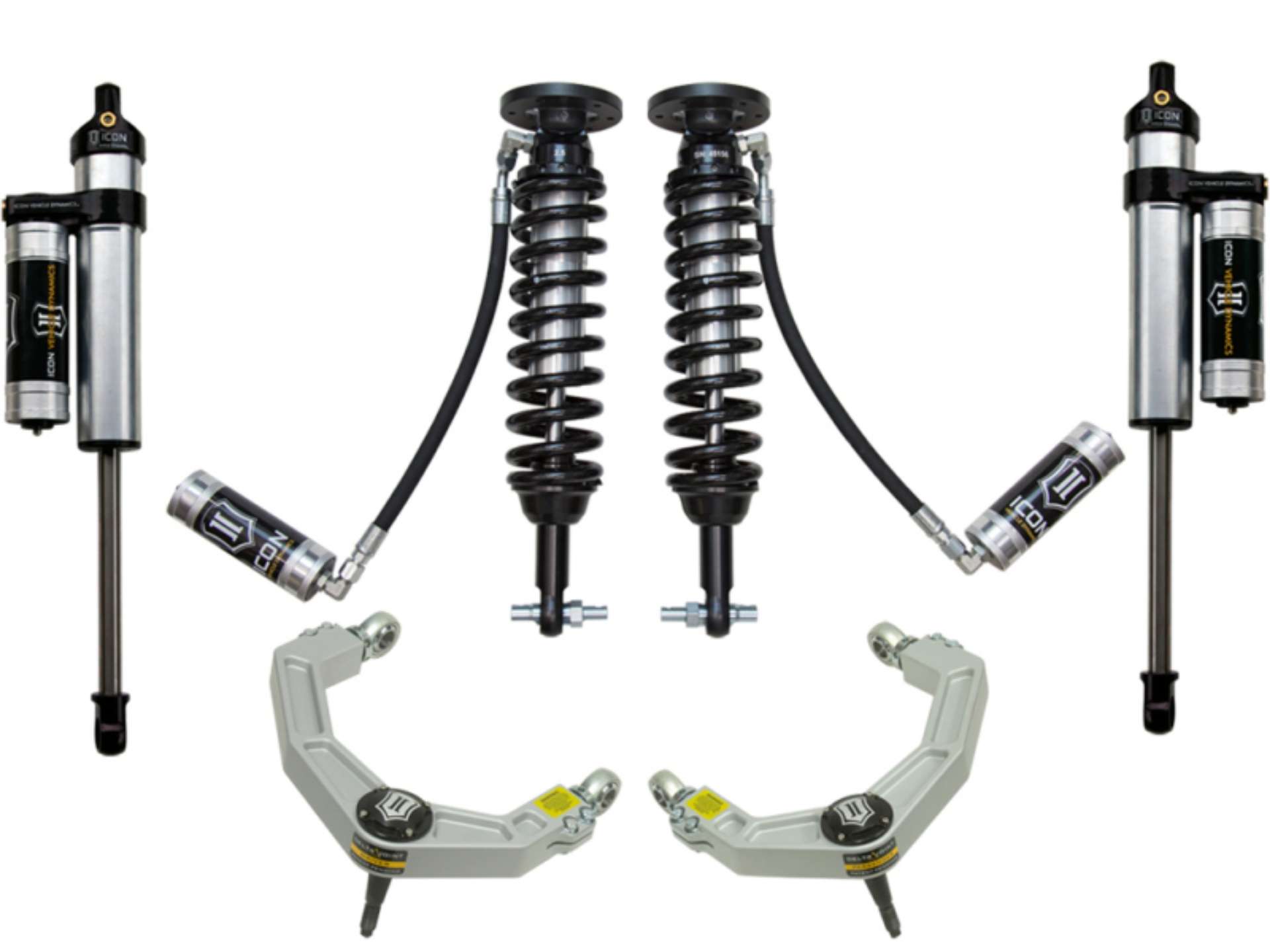 Picture of ICON 2014 Ford F-150 4WD 1-75-2-63in Stage 4 Suspension System w-Billet Uca