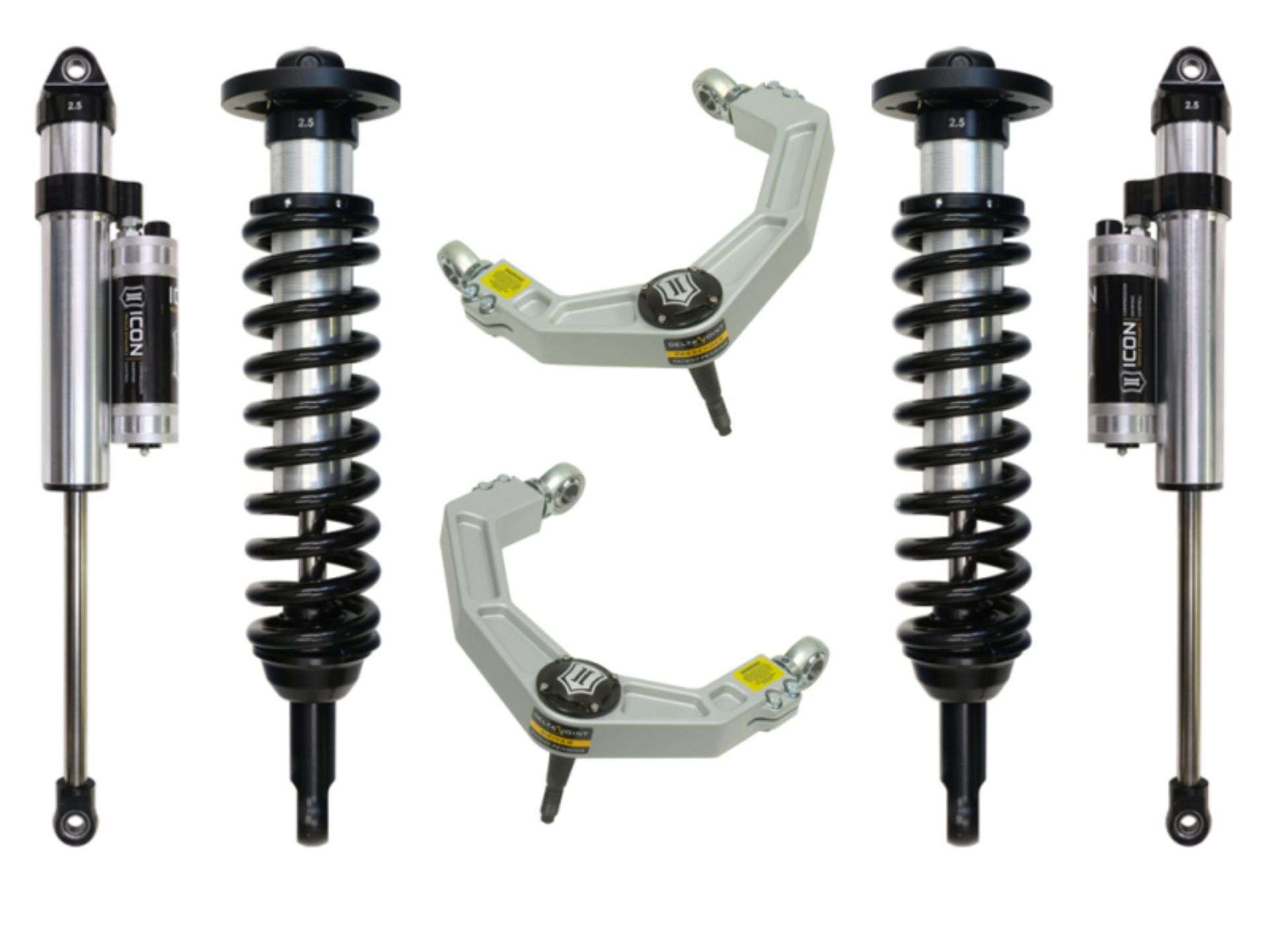 Picture of ICON 04-08 Ford F-150 4WD 0-2-63in Stage 4 Suspension System w-Billet Uca