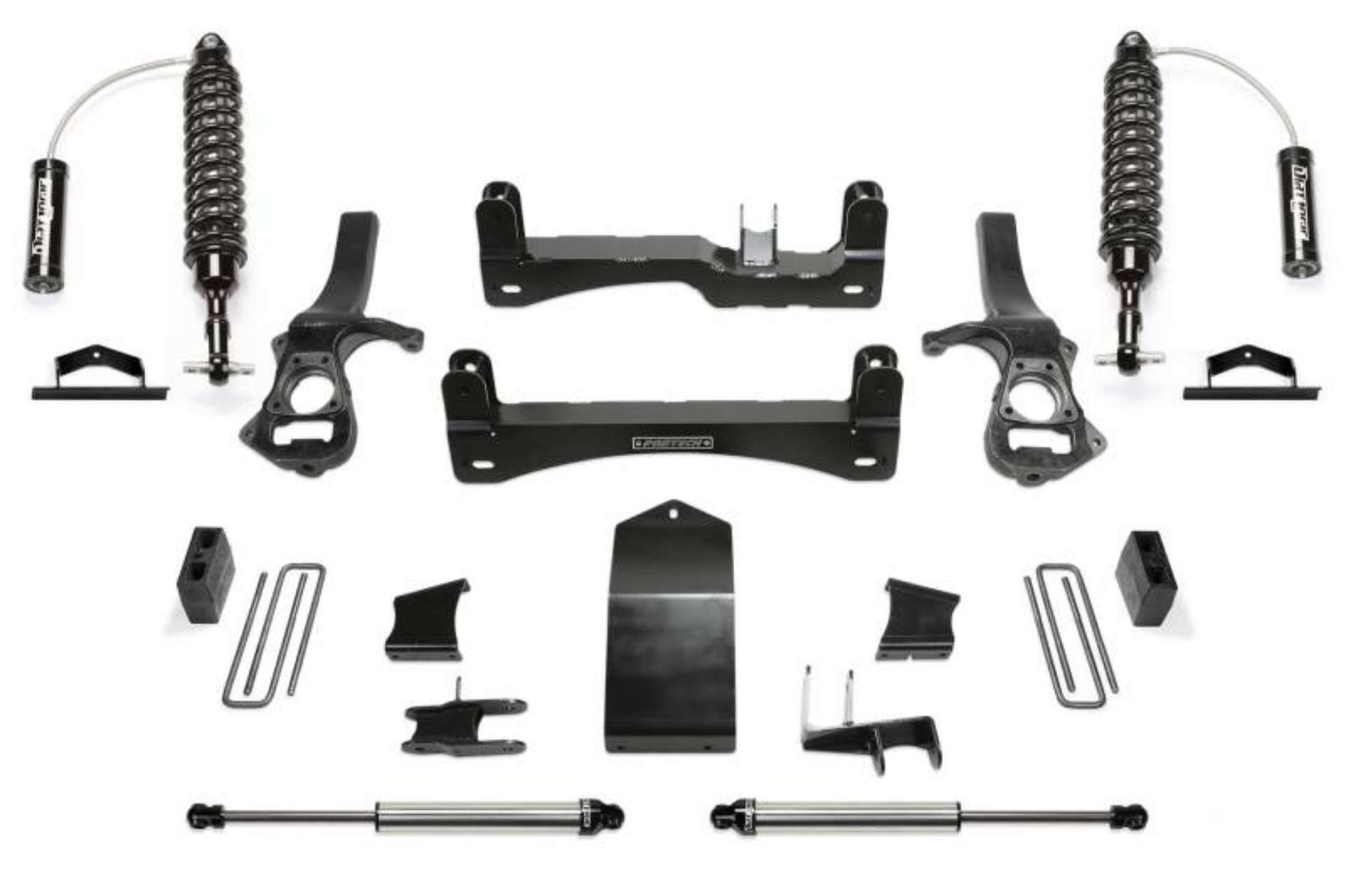 Picture of Fabtech 19-20 GM K1500 P-U w-Trail Boss-At4 Pkg Diesel 4in Perf Sys w-Dl 2-5 Resi & 2-25