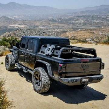 Picture of Westin 2021 Jeep Gladiator Overland Cargo Rack - Textured Black