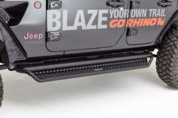 Picture of Go Rhino 07-20 Toyota Tundra Dominator Extreme D1 SideSteps Complete Kit w-SideStep + Brkts