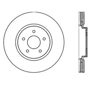 Picture of StopTech Infiniti G37 - Nissan 370Z SportStop Slotted & Drilled Front Right Rotor