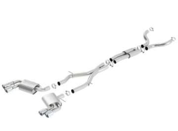 Picture of Borla 16-17 Camaro SS 6-2L Dual Tip Dual Split Rear Exit Dual Mode Catback Exhaust NPP