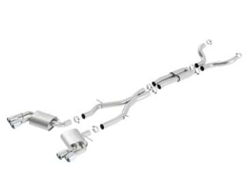 Picture of Borla Chevy 16-17 Camaro 6-2L ATAK Catback w- Dual Tips NPP Dual Split Rear Exit