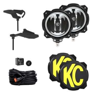 Picture of KC HiLiTES Jeep 392-Mojave Gravity LED PRO6 Wide-40 2-Light Sys Ditch Light Kit