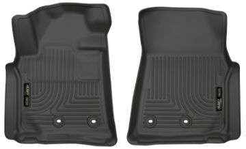 Picture of Husky Liners 13-16 Lexus LX570 - 13-16 Toyota Land Cruiser Weatherbeater Black Front Floor Liners