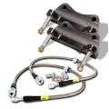 Picture of StopTech 04 Volkswagen Golf 3-2L Front BBK w- Black ST-40 Caliper Slotted 355X32 2pc Rotor