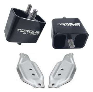 Picture of Torque Solution Solid Billet Engine Mounts w- Mount Plates: 02-14 Subaru WRX - 04-17 STI