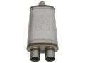 Picture of aFe MACHForce XP SS Muffler 2-5in Center Inlet - 2-5in Dual Outlets 18in L x 9in W x 4in H Body