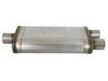 Picture of aFe MACHForce XP SS Muffler 2-5in Center Inlet - 2-5in Dual Outlets 18in L x 9in W x 4in H Body