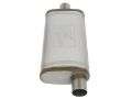 Picture of aFe MACHForce XP SS Muffler 2-5in Center Inlet - 2-5in Offset Outlet 18in L x 9in W x4in H Body