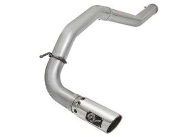 Picture of aFe Atlas Exhaust 5in DPF-Back Al Steel 2016 Nissan Titan XD V8-5-0L Polished Tip