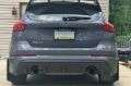 Picture of Rally Armor 12-19 Ford Focus ST - 16-19 RS Black UR Mud Flap w-Nitrous Blue Logo