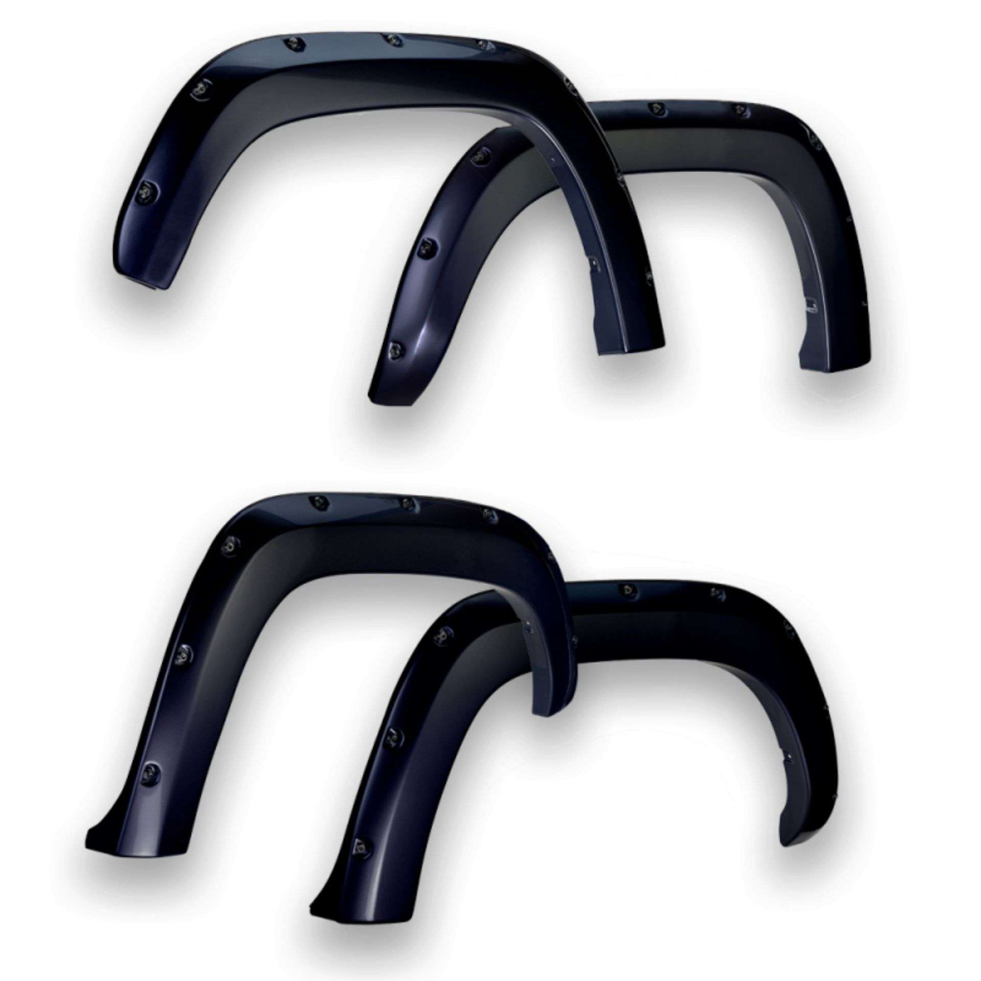 Picture of EGR 14+ Chev Silverado 5ft Bed Bolt-On Look Color Match Fender Flares - Set - Black