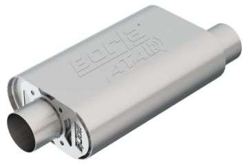 Picture of Borla CrateMuffler SBC Hot 350-383 3 inch Offset-Center 14in x 4-35in x 9in Oval Muffler