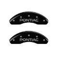 Picture of MGP 4 Caliper Covers Engraved Front & Rear Pontiac Black finish silver ch