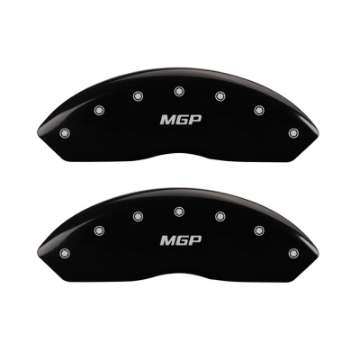 Picture of MGP 4 Caliper Covers Engraved Front & Rear MGP Black finish silver ch