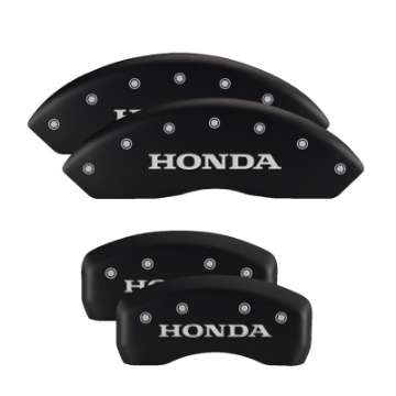 Picture of MGP 4 Caliper Covers Engraved Front & Rear MGP Black finish silver ch