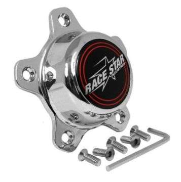 Picture of Race Star 5 Lug Cap Short Plastic Chrome incl- Medallion & Screws