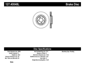 Picture of StopTech 00-09 S2000 Slotted & Drilled Left Front Rotor